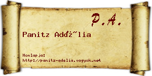 Panitz Adélia névjegykártya